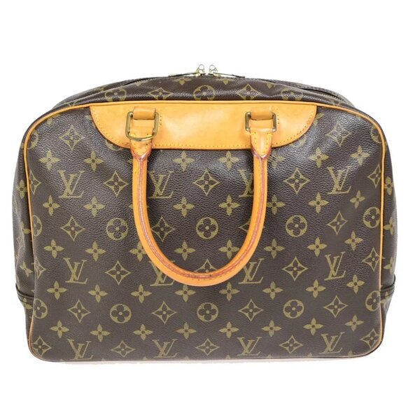 AUTHENTICITY GUARANTEED LOUIS VUITTON LV Logo Deauville Hand Bag Monogram - Picture 3 of 16
